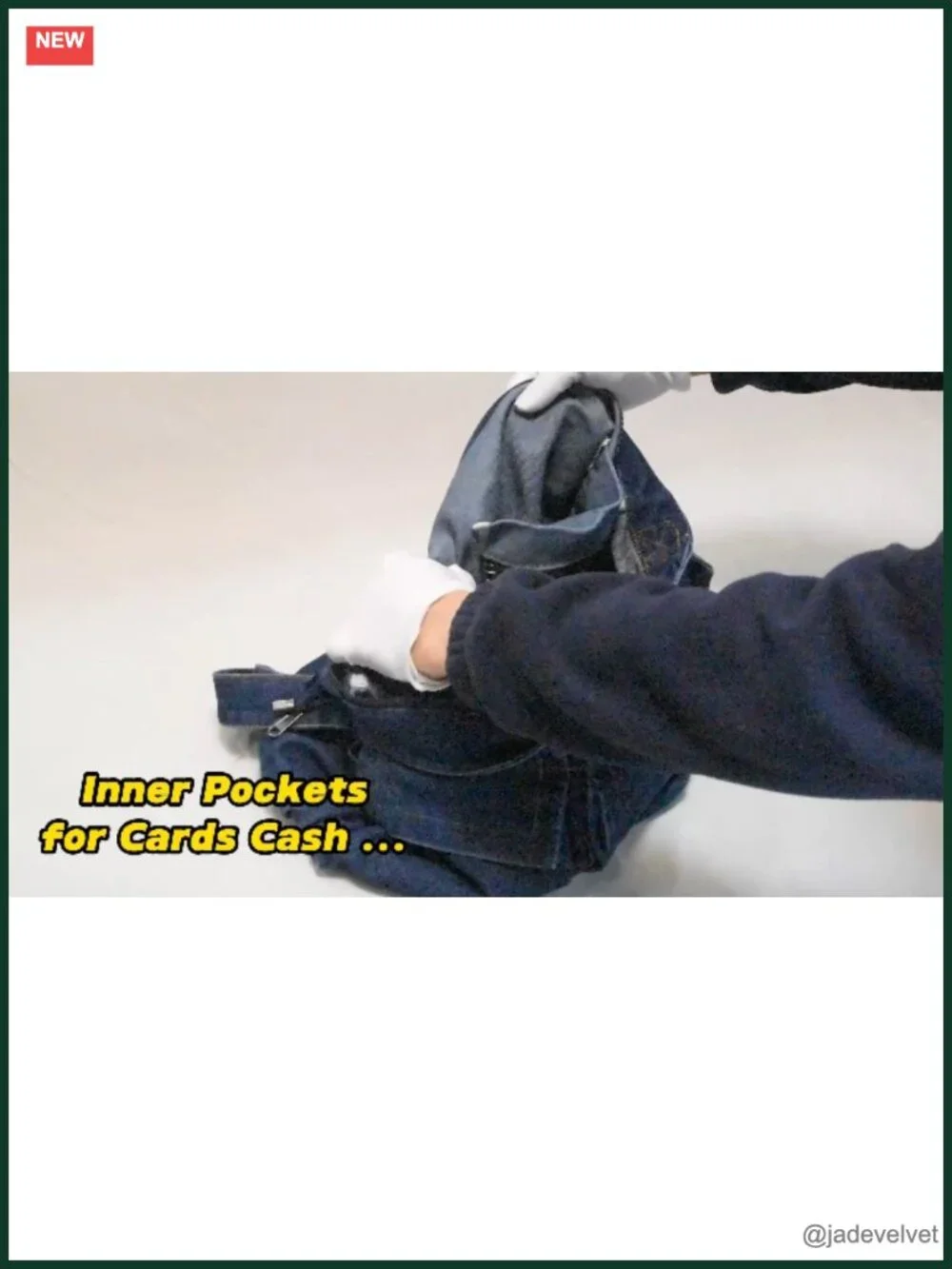 Women's Large Denim Crossbody Messenger Bag Shoulder Purse Tote Hobo